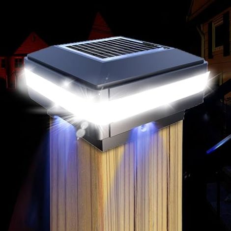 Solar Lights Protective Caps IP65 Waterproof Outdoor Garden Solar Lamp for Fence Posts 71mm/91mm/96mm/101mm/121mm 98x98mm (1/5)
