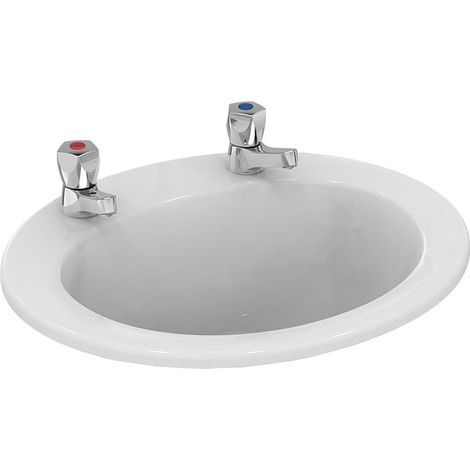 Armitage Shanks Sandringham 21 Countertop Basin 500mm Wide - 2 Tap Hole (1/2)