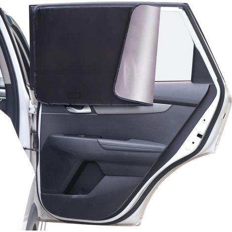 Voiture de Protection Solaire, Protection Solaire magnétique de Voiture avec Protection UV Rideaux fenêtres de Protection Solaire de Voiture Enfants Adultes et Animaux de Compagnie (1/4)