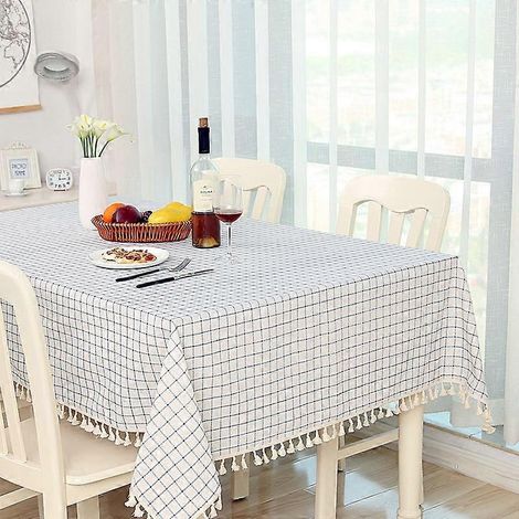 Nappe décorative en coton pour salle à manger, 120 x 160 cm (1/4)