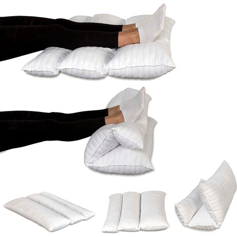 EVERGREENWEB - Cuscino Gambe Terapeutico Pieghevole da Letto o Divano, Ortopedico per il recupero da chirurgia, dolore alla schiena e all'anca, dolore alla gamba, circolazione, misure 72x55 PILMED (1/5)
