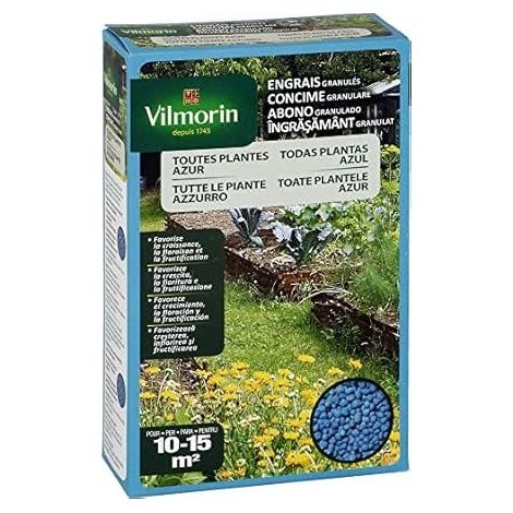 Fertilizzante blu granulato Vilmorin universale per tutti i tipi di piante - 800 g