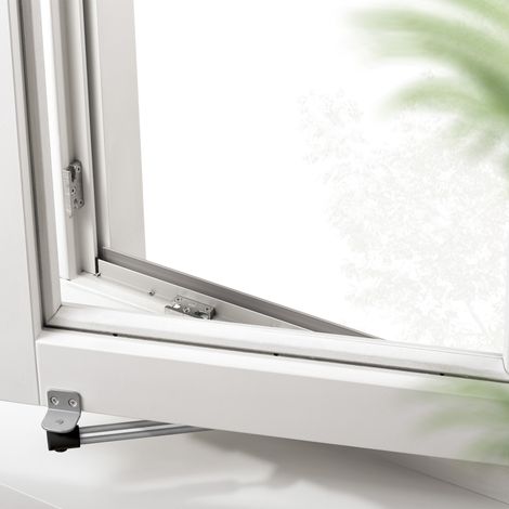 AXA Teleskop - Fensteröffner - 30 Zoll - 30 cm - nach innen öffnend - schwarzer Edelstahl (1/5)