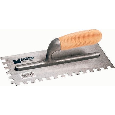 FRATTONE IN ACCIAIO DENTATO 280X120MM- DENTATURA SINISTRA 10X10MM-MAURER
