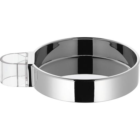 Jabonera cromada, apta para uso en baño y cocina. (1/2)