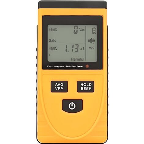 Pair - Compteur Geiger- Détecteur de Rayonnement Electromagnétique EMF Portable avec Alarme Sonore et Lumineuse Testeur de Rayonnement de Champ Magnétique LCD Numérique (1/5)