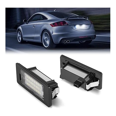 LED Eclairage Plaque Immatriculation Blanc 24 SMD A1 S1 A4 A5 GOLF6 GOLF 7 Alhambra II Oktavia 3 (1/5)