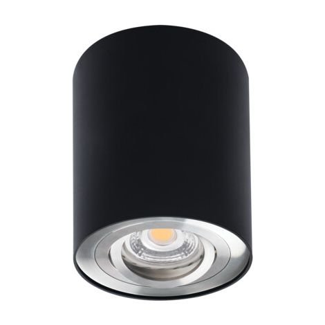 Spot plafond saillie rond noir/argent GU10 Kanlux BORD (1/5)