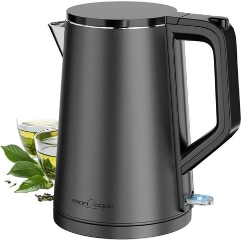 Bouilloire 1,5L 2200W Acier inoxydable Gris Proficook PC-WK1290-Gris