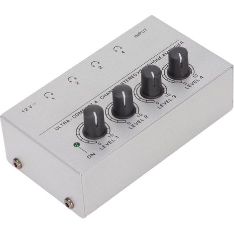 Amplificateur de casque ultra-silencieux HA400, amplificateur stéréo 4 canaux ultra-compact, prise américaine 100-240 V