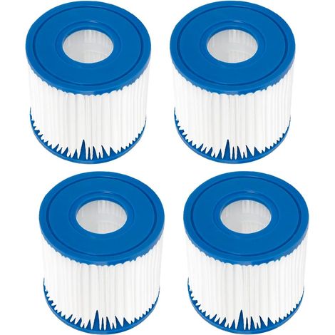 4 Pack Hot Tub Filter for Poolpure and Summer Escapes, D type Cartridge for Summer Waves P57100102, SFS-350, RP-350, RP-400, RP-600, RX-600 (1/5)