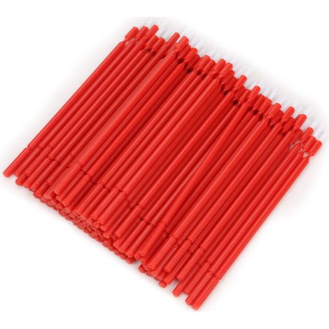 100 flexible Einweg-Mikroapplikatorstäbchen für die Zahnmedizin (Rot) (1/5)