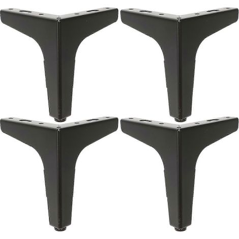 Ensemble de meubles 4 pièces avec pieds de meuble triangulaires, pieds de remplacement robustes pour meubles (1/5)
