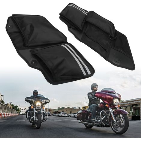 Sacoche latérale étanche pour moto Harley Touring Street Glide Road King Road Glide Electra Glide 2014-2020 (1/5)