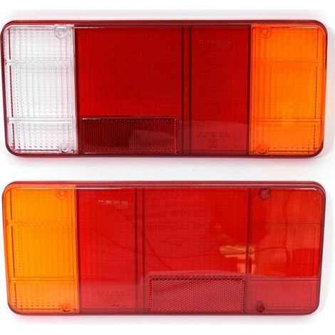 lenti per fanale posteriore. Plastica ABS. 300x130 mm. Universali per rimorchi e camion. (1/5)