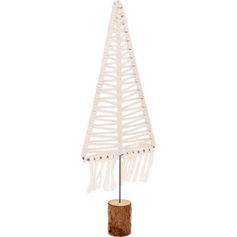 Árbol decorativo de algodón trenzado blanco 15x01x44 (1/5)
