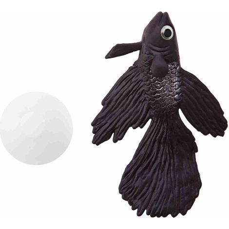 Décoration d'aquarium amusante en silicone artificiel pour petit poisson Betta marron (1/5)