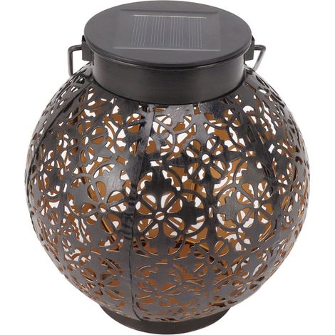 Lampada da giardino solare 5730 LED Lanterna impermeabile IP44 Lampada a sospensione decorativa per esterni squisita