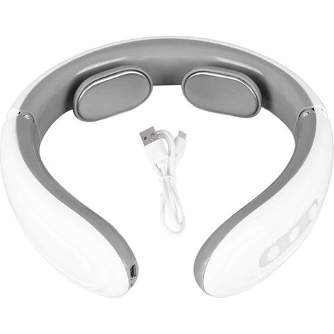 Massageur cervical à impulsions électriques - Vibration et chaleur 3D - Réduction fatigue - Rechargeable - Machine professionnelle (1/5)