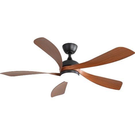 Ventilador de techo, con mando a distancia, de bajo consumo, color negro, 35 W. (1/2)