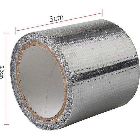 Film isolant thermique en ruban d'aluminium renforcé pour coque de voiture télécommandée (argenté) (1/2)