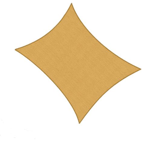 Voile d'ombrage rectangulaire, protection UV, pour terrasse, jardin, pelouse, activités de plein air, sable, 2 x 2,5 m, beige (1/5)