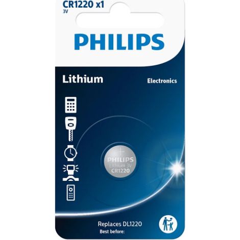 Pila Litio Cr1220 Philips 3vdc (blister 1 Pila) Cr1220-philips (1/2)