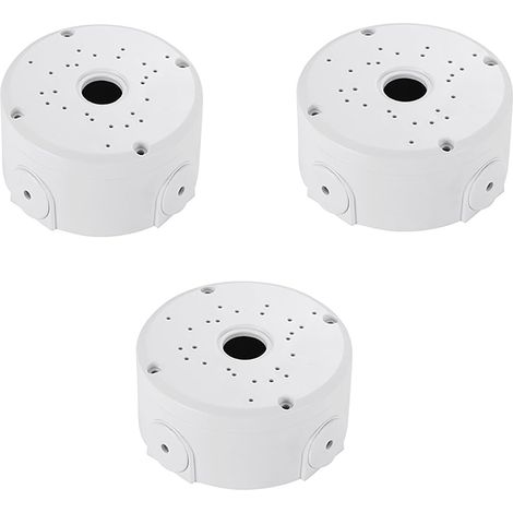 Soporte de montaje universal para caja de conexiones de cámaras de seguridad, soporte de plástico impermeable para caja de conexiones de cámaras IP, cajas de conexiones de montaje en pared (paquete de (1/5)