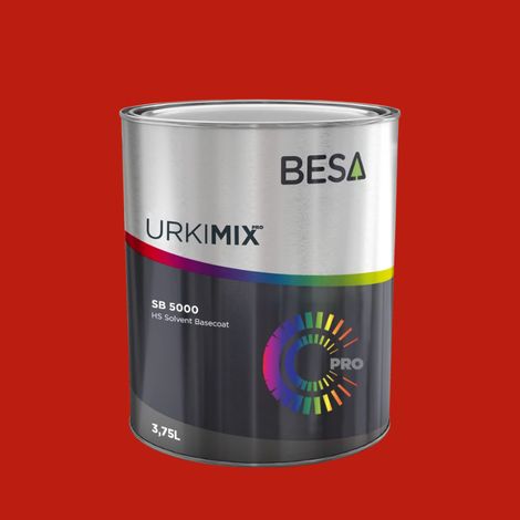 Pot de peinture Polyuréthane / bi composant Rouge Signalisation RAL 3020  Brillant - 150 gr