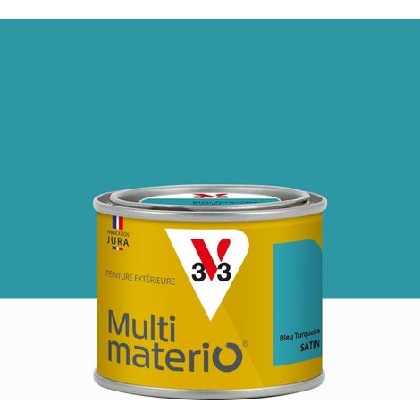 Pintura multimaterial exterior Multimaterio V33, acabado satinado azul turquesa, 0,125 V33 (1/3)