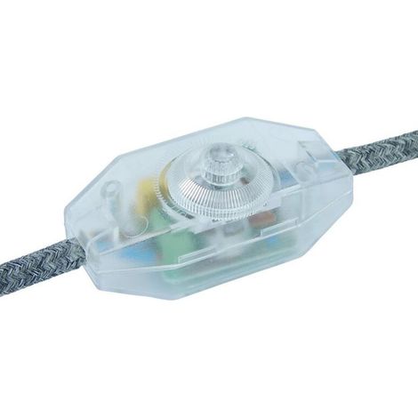 Interrupteur gradateur en ligne ampoule gradateur en ligne lampe de table lampadaire interrupteur - clair, 1pc (1/2)