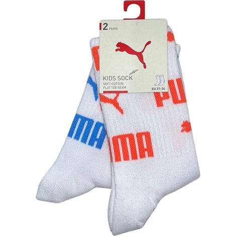 Puma AOP CREW 2er-Pack Kindersocken 93877301 Größe 31-34