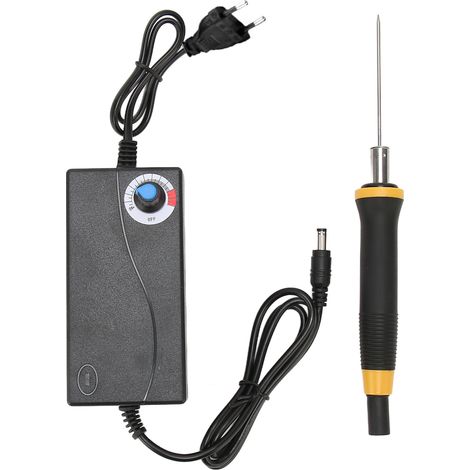 Couteau Thermique à Mousse 12V DC 3A, Outil de Découpe et Gravure pour Polystyrène, avec Plaque EU 100‑240V (1/5)