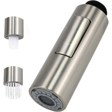 Pull Out Kitchen Shower Head 2 Modes, G1/2 Thread Faucet for Kitchen Sink (1/5)