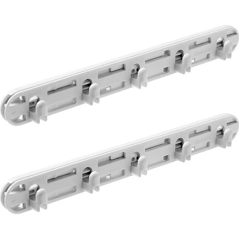2er-Pack Wandhandtuchhaken, Teleskop-Küchenstange, robuste Klebehaken mit 5 Haken, für Küchenorganisation, Kleiderschrank, Badezimmer und Garderobe. (1/4)