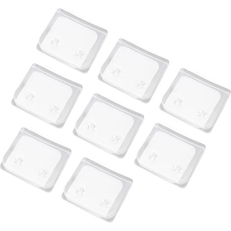 Clips de rideau de douche transparents, coupe-vent, auto-adhésifs, imperméables et antidérapants, sans clous, pour salle de bain. (1/5)