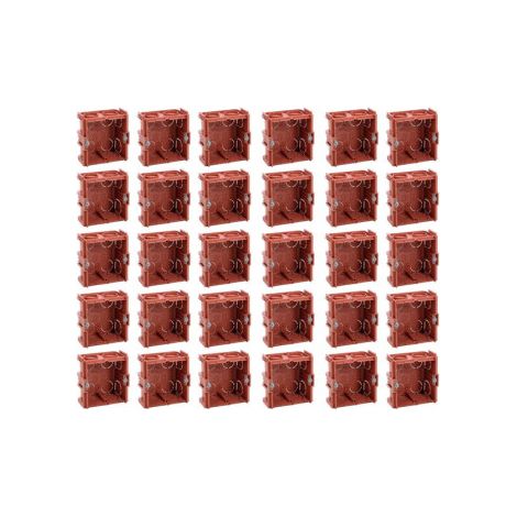Legrand - Batibox - LOT de 30 Bou00eetes u00e0 sceller monoposte prof. 40mm - Ru00e9f. : 080141x30 (1/5)