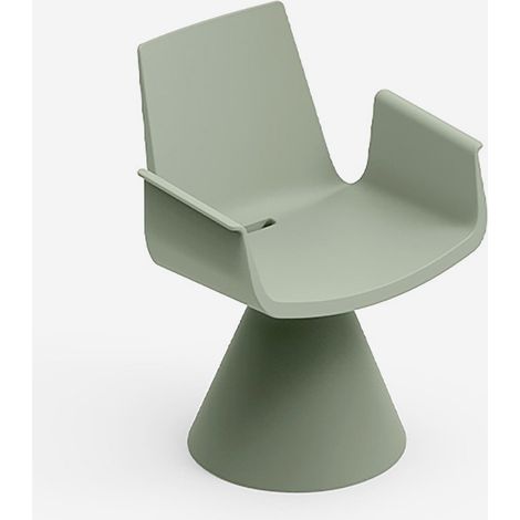 Sedia da giardino con braccioli moderno Lira 61,5x59x82 - Verde