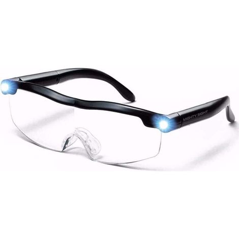 Lesebrille, Vergrößerungsbrille, Stirnbandlupe, leistungsstarke Leselupe mit LED-Licht, 160 % Vergrößerung, voll funktionsfähig, Reparaturen