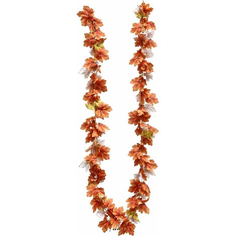 Guirlande d'Erable artificielle Automnale en tissu Lg 170 cm D 20 cm très dense (1/3)
