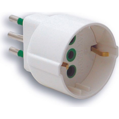 Fanton ADATTATORE SEMPLICE IN BLISTER 2P+T spina 10A/ presa schuko