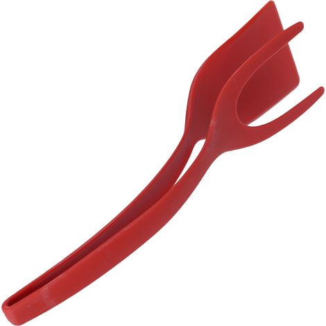 2-in-1-Pfanne für Eier, Toast und Fleisch, benutzerfreundlicher Pfannenwender, tragbar, hitzebeständig, rotes Küchenutensil (1/5)