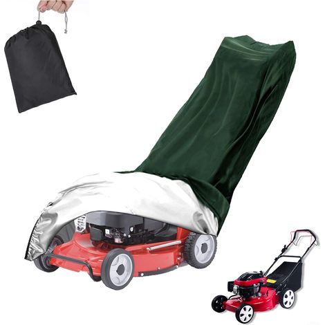 Housse de tondeuse à gazon 19311264cm, tissu Oxford 600D, coupe-vent, imperméable, résistant aux UV (vert) (1/5)
