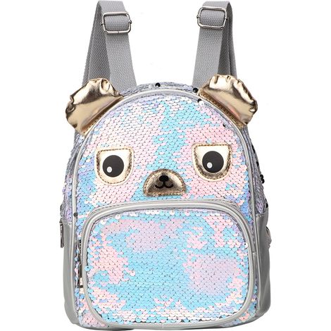 Sac à dos scolaire pour enfants avec paillettes réfléchissantes motif cartoon mignon (03) - Sac de voyage pour bébé (1/5)
