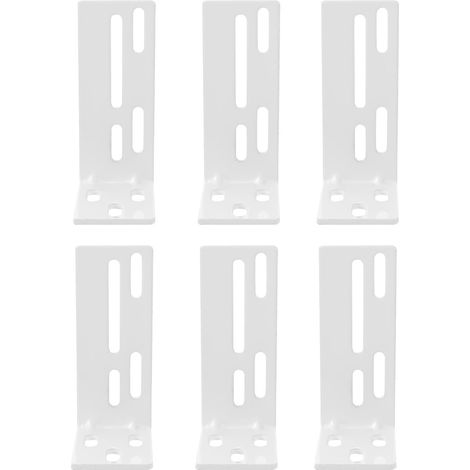 Code de Montage Rails de Rideaux 6 Pièces Acier Inoxydable Finition Lisse Supports pour Installation Intérieure (1/5)