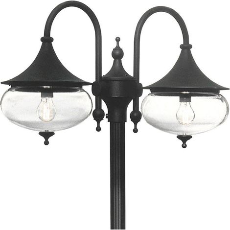 Lampe lanterne Libra 2 lumières noir - 620-750