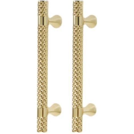 Poignée de meuble dorée, espacement des trous de 96 mm, poignée de cuisine en alliage de zinc, poignée d'armoire de chambre à coucher, 2 pièces