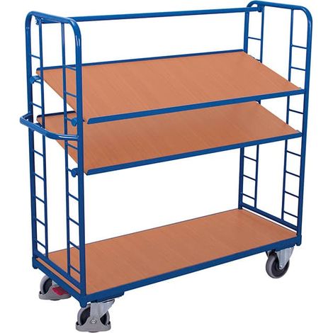 VARIOfit Etagenwagen mit 3 Holzböden 1.650 x 650 mm (1/2)