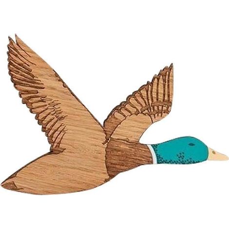 Décoration murale canards en bois (1 pièce) pour chambre, style rustique, sculptée, idéale pour la cuisine, le bureau ou toute autre pièce. (1/4)