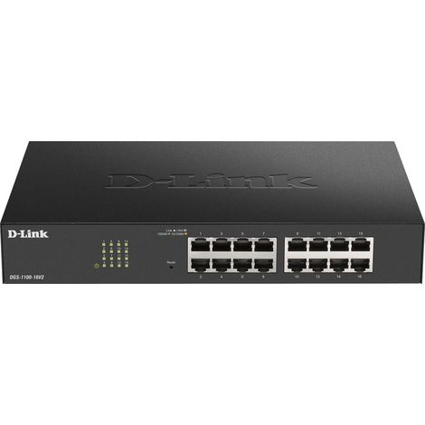 HUB Switch puertos 24 puertos Gigabit Ethernet D-LINK DGS-1100-24